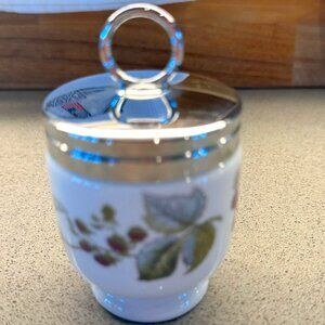 Royal Worcester Egg Coddler – Blue Floral “Cornflower” Pattern -Vintage!
